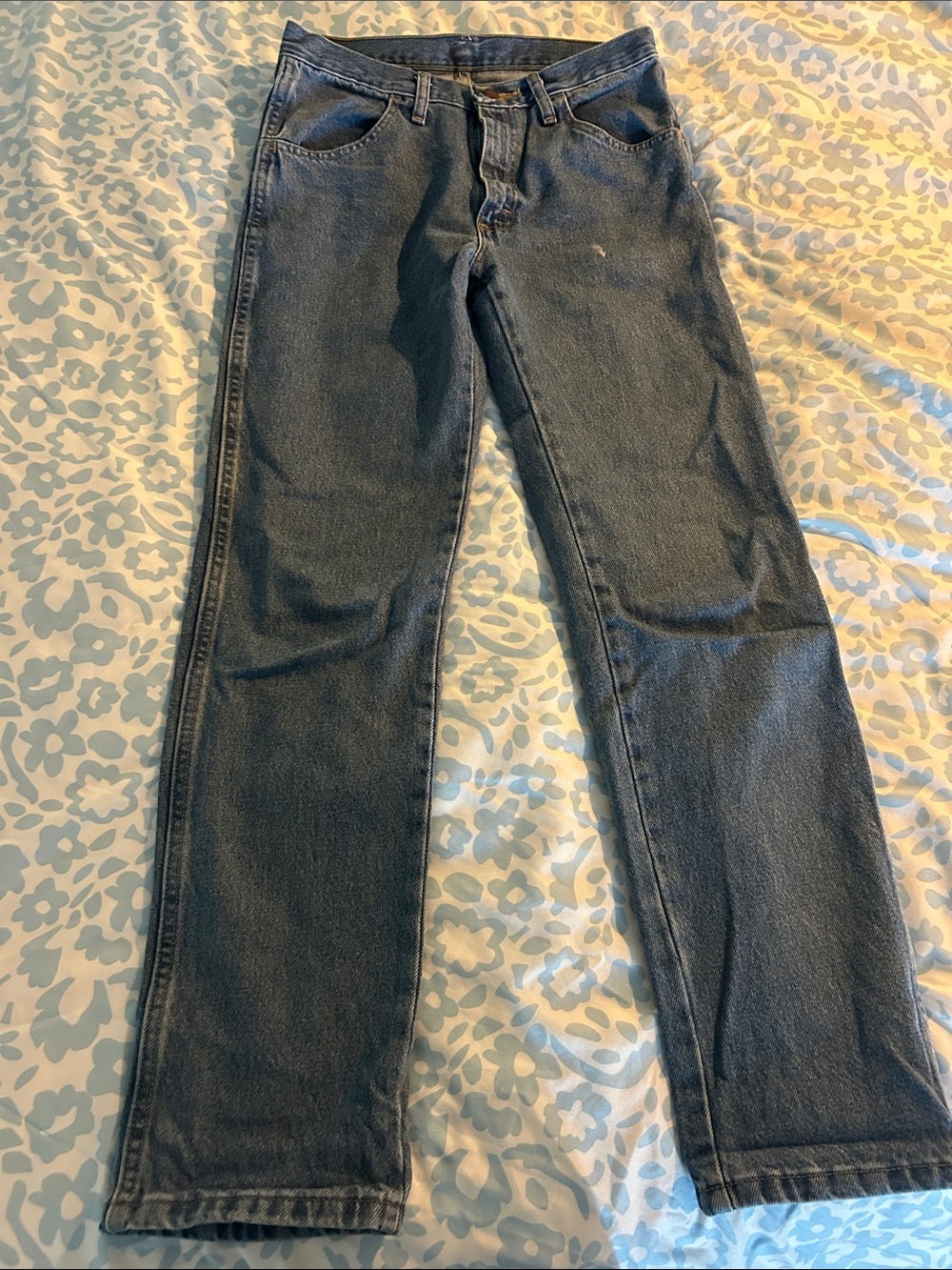 Rustler Men's Straight Denim Jeans in Blue
